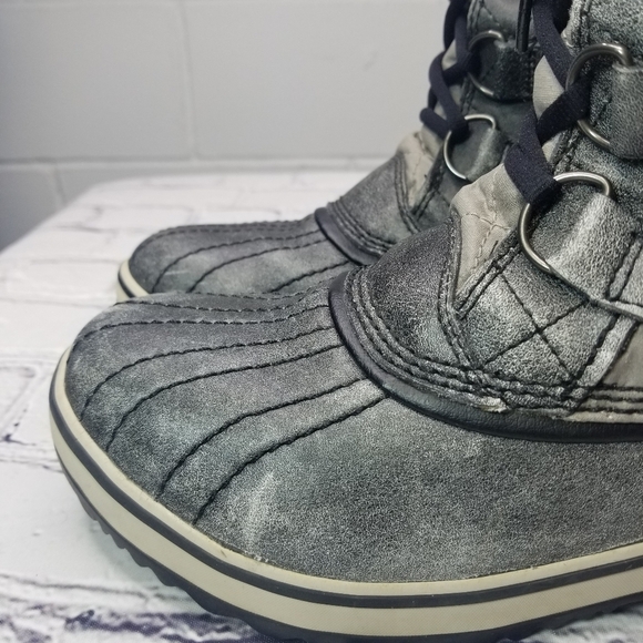 Sorel Tofini tall waterproof gray faux fur boots - Picture 15 of 15